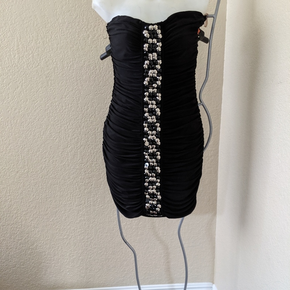 Slinky black dress